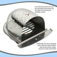 thumbnail image 3 of Unique Bargains Couvercle de Ventilation d'Échappement 6 Pieds pour Grille de Sortie d'Air Murale Extérieure avec Grille à Persiennes et Maillage Argenté, 3 of 5
