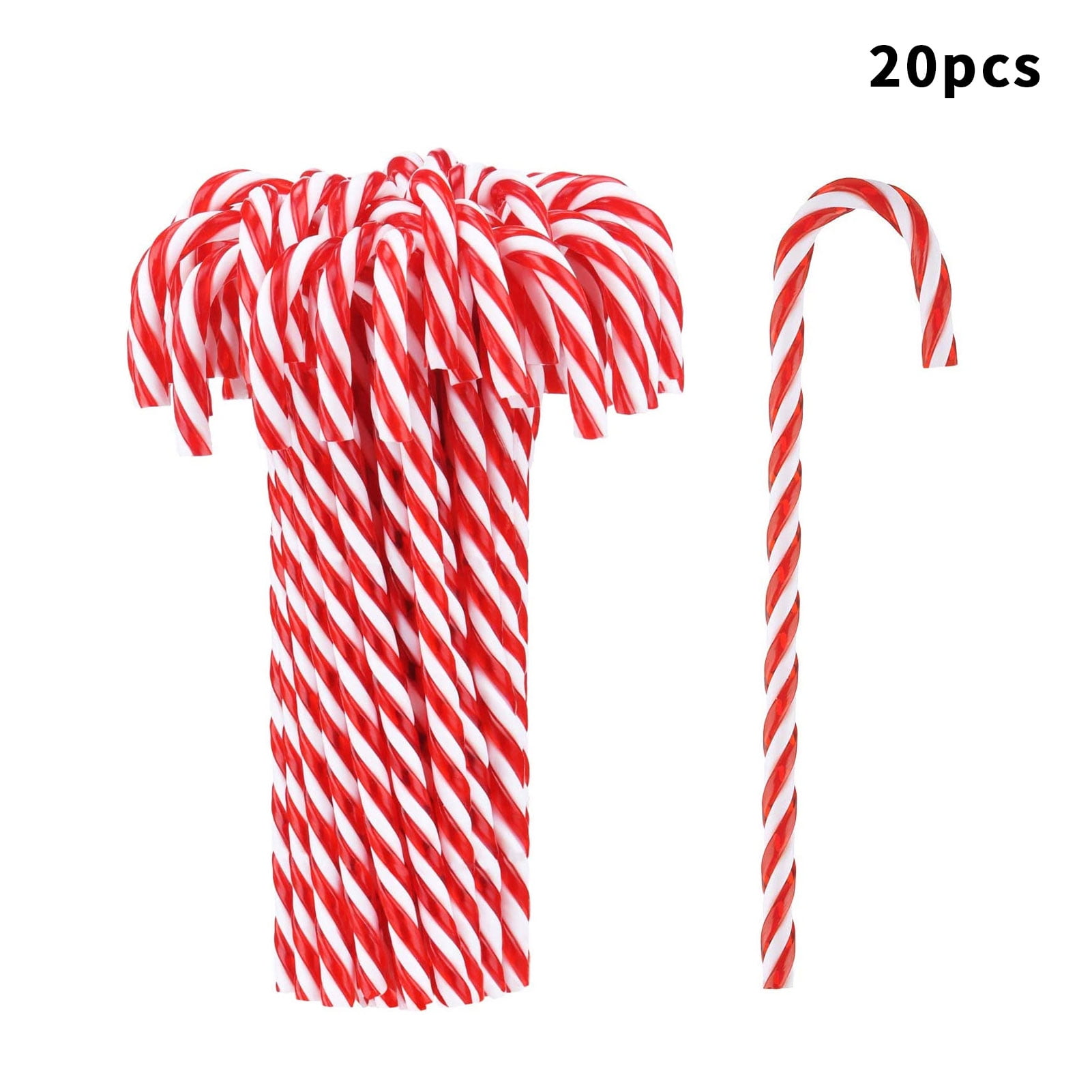 Famure Simulation pendant|Christmas Acrylic Candy Cane Twisted Christmas Candy Canes