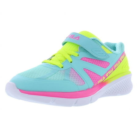 

Fila Cryptonic 9 Strap Girls Shoes Size 10.5 Color: Sky Blue/Fuchsia/Lime