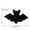 Black, variant on Beautynvta Halloween Plush Pillow Decoration, Bat Shaped Throw Pillow Cotton Velvet Wool Decorative Cushion Pillow for Couch Sofa Bed Decoration