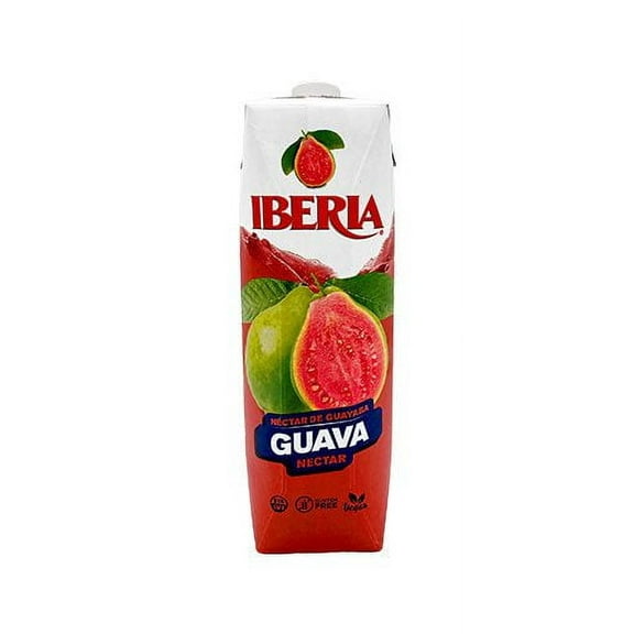 Pack of 12, Iberia Guava Nectar, 33.8 fl oz