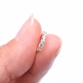 thumbnail image 3 of 14 Karat Gold Multi-Gem Crown Prong Set Bendable Hoop Ring, 3 of 5