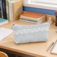 thumbnail image 5 of Under $1 Pencil Case, Fresh Floral Cute Girlish Large Capacity Canvas Stationery Organizer, High-Appearance Pen Pouch for College by PALIFEUR, 5 of 8