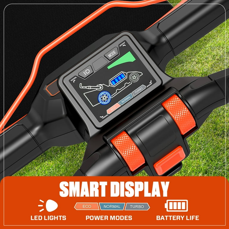 Senix Battery-Powered Push Lawn Mower, 21-inch Blade, 22-inch Deck