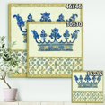 thumbnail image 3 of Designart 'Fleur de Lis Gold Crown' Ornate Glam gallery-wrapped Canvas, 3 of 4