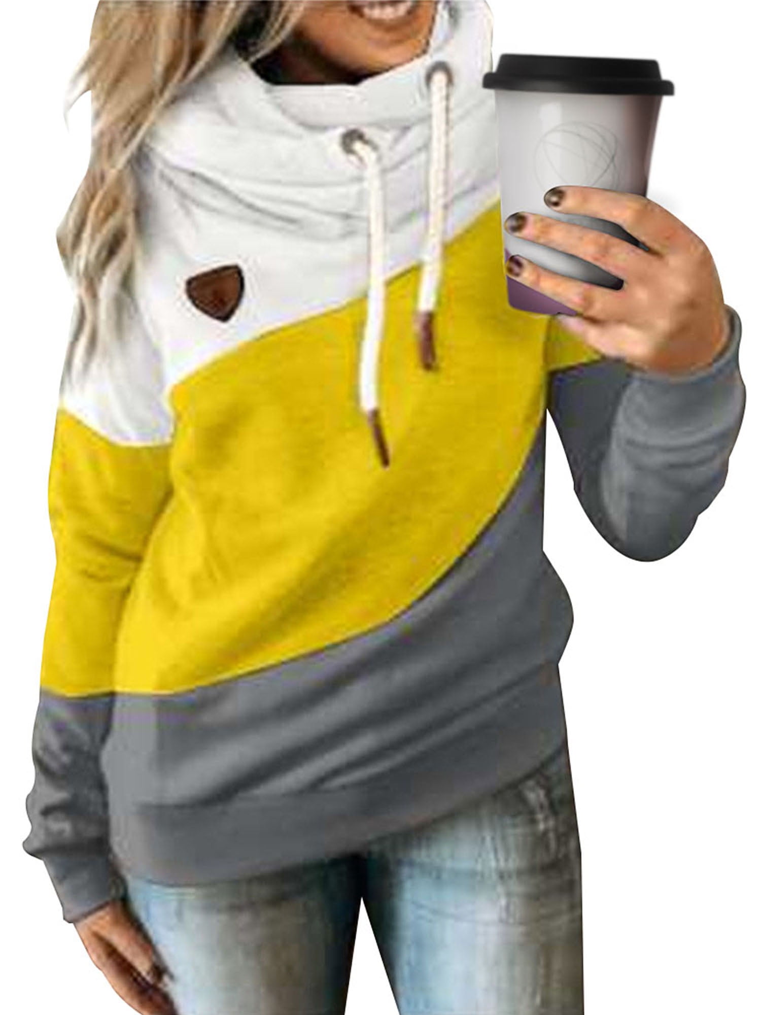 Oversized Hoodie for Teen Girls Jumpers Women Plain Sweatshirts Womens Plus Size Long Sleeve Tops Hooded Pullover Casual