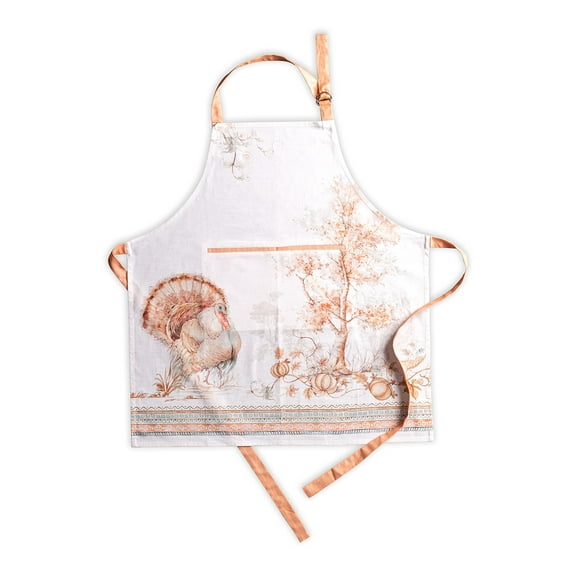 Maison d' Hermine Giving Thanks 100% Cotton 1 Piece Kitchen Apron with an Adjustable Neck & Invisible Center Pocket with Long Ties for Women Men Chef (27.50 Inch by 31.50 Inch)