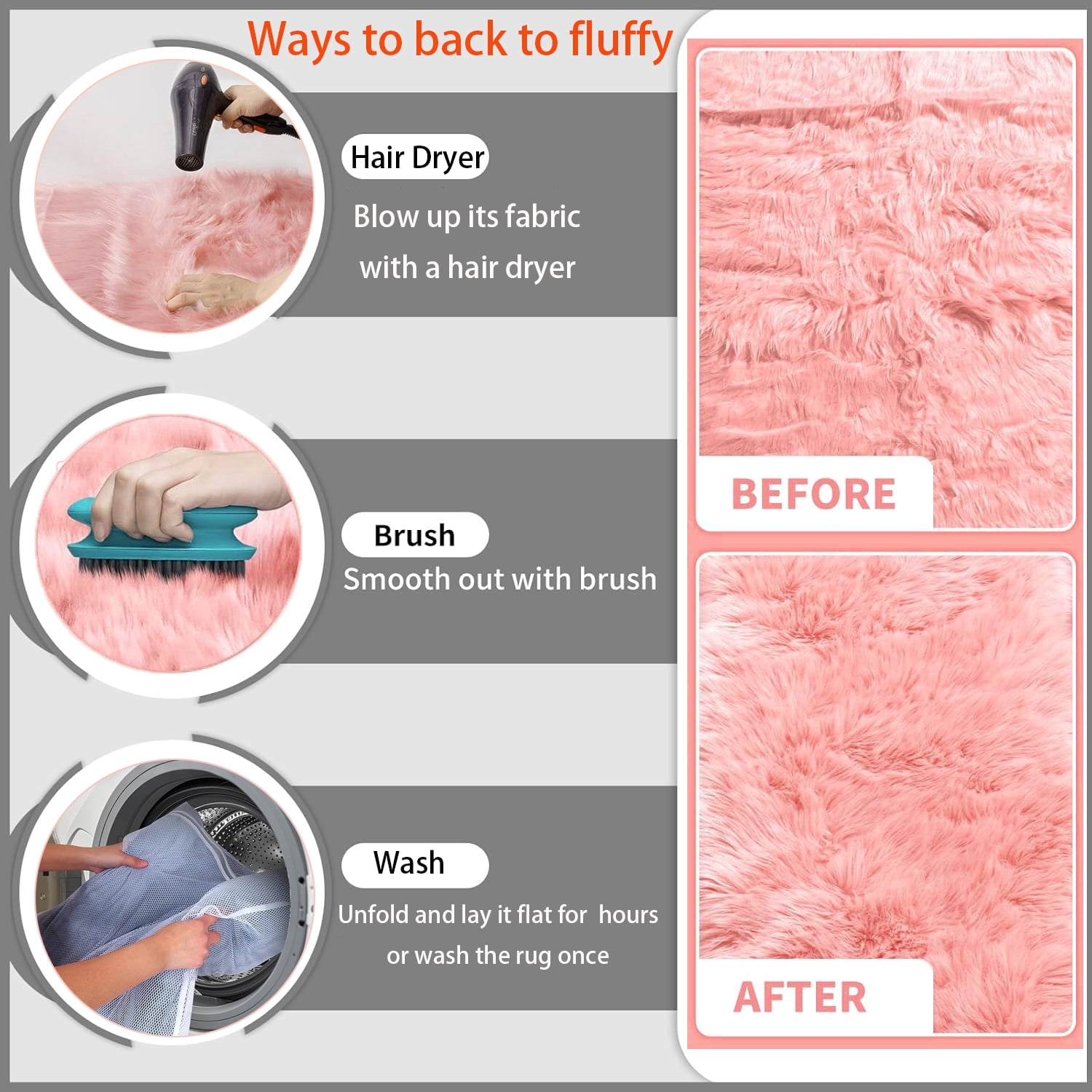 Jingle bears 8x10 Rug Pink Fluffy Large Rug Faux Fur Sheepskin Rug for Living Room Bedroom Fuzzy Furry Rug Rectangle