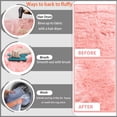 thumbnail image 5 of Jingle bears Fuzzy Rug 3x5 Faux Fur Sheepskin Rug for Living Room Pink Fluffy Area Rug for Girls Bedroom Nursery Room Rectangle, 5 of 6