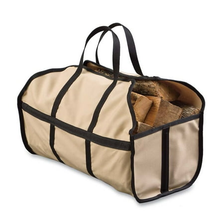 Easy-load Canvas Log Carrier with Closed-End Design, (Best Log Home Designs)