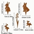 thumbnail image 4 of YWIYIUD 5Pcs Funny EasterBunny Silhouette Garden Stake Metal Rabbit Stake Garden Easter Decorations Welcome Signs Rabbits Happy Easter Spring Decor for Outdoor Festival Home Party Supplies, 4 of 6