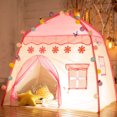 thumbnail image 1 of Princess castle play tent, Kids Teepee Tent, Large Children Playhouse, Oxford Fabric Children Playhouse for Indoor Outdoor with Carry Bag, Playhouse Boys & Girls Birthday Gift, 1 of 9
