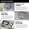 thumbnail image 7 of Delta 95C9031-30S-SS Rivet 30” Workstation Farmhouse Apron Front Kitchen Sink Undermount, 7 of 7