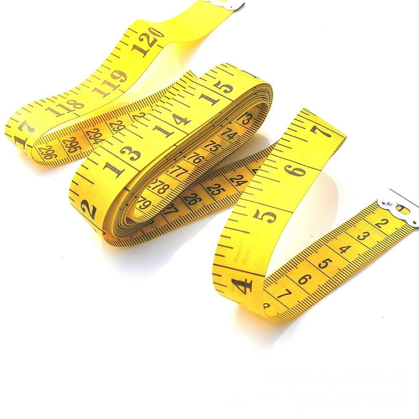 Lot de 2 rubans à mesurer souples pour le corps (30,5 cm 3 m) Ruban à  mesurer souple à double échelle, ruban à mesurer de poche pour la couture,  la mesure du