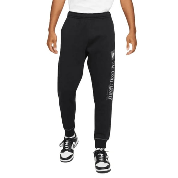 Nike Men's Joggers NSW Athletic Sweatpants Just Do It Sportwear Track Pants, Red, XL