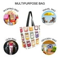 thumbnail image 7 of FORMRS Womens Canvas Tote Bag with Zipper Inner Pocket Shoulder Handbag, Colorful Jam Jars, 7 of 7