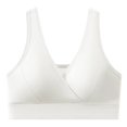 thumbnail image 2 of Lumistal Bras for Women No Underwire V Neck Sports Bra Wide Removable Padded Yoga Bra Medium Support Seamless Workout Bra Dancewear Bras for Women S, 2 of 7