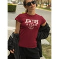 thumbnail image 2 of New York Retro College T-Shirt Women -Image by Shutterstock, Female Large, 2 of 4