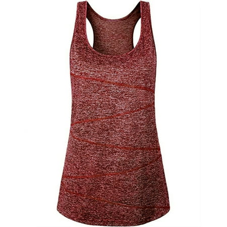 Yoga Tank Top Shirt Tuscom Women Sleeveless Yoga Tops Activewear Running Workout Shirt Tunic Vest Tank ()