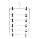thumbnail image 2 of Perchas para Faldas de 6 Niveles, Perchas para Pantalones Que Ahorran Espacio Perchas Resistentes Multiusos Jeans Perchas para Faldas Flojas con Clips Negro SOLEDAD Organizador de pantalones de faldas, 2 of 7