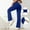 Blue, variant on Mgmyaa Women's Pants Loose High Waist Seamless Waistband Wide Leg Pants Workout Yoga Gym Trousers with Pockets