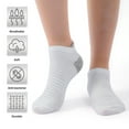 thumbnail image 4 of Honeysea 6 Pairs Striped Mens Socks, Running Socks Ankle Socks for Women Socks Low Cut Compression Socks with Arch Support, 4 of 7
