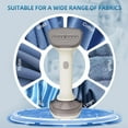 thumbnail image 5 of MINKUROW Handheld Garment and Fabric Steamer 1800 Watts,20-Second Fast Heat-Up Ceramic Plate Steam Nozzle,2 in 1 Fabric Wrinkle Remover and Clothing Iron,Lint Brush,US 120V Only,White, 5 of 5