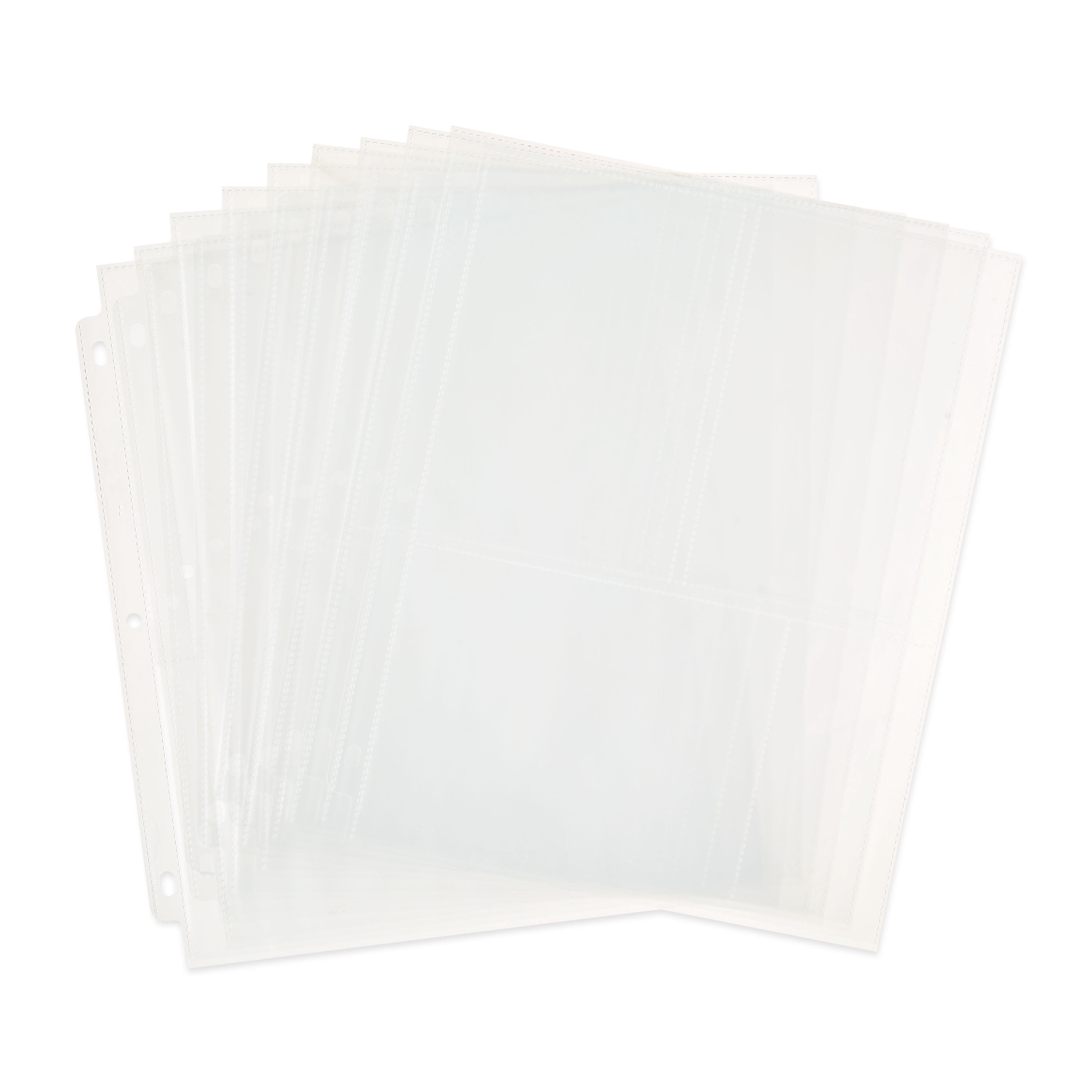 Pen+Gear Photo Album Pages, 10 Count, Holds 4" x 6" Photos, Clear Plastic Sheets