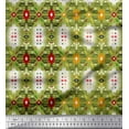 thumbnail image 1 of Soimoi Silk Fabric Geometric Southwestern Printed Fabric 1 Yard 42 Inch Wide, 1 of 1