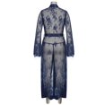 thumbnail image 4 of LilyLLL Womens Naughty Transparent Kimono Robe Negligee Lace Sheer Nightie Gown Sleepdress, 4 of 4