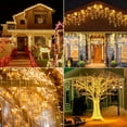 thumbnail image 2 of Christmas String Lights Indoor Outdoor, 33FT 100 LED Extendable Clear Wire 8 Modes Twinkle Fairy String Lights Plug in for Christmas Tree Holiday Party Garden Decorations 
(Warm White), 2 of 8
