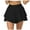 M271 Black, variant on Tfken Women Skirts For Summer Solid Color Elastic Waist Mini Skirts With Built In Shorts Casual Sportswear Female Leisure Clothes Black