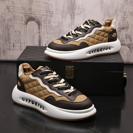 

Sports Casual Color Blocking Printing Thick Soled Shoes