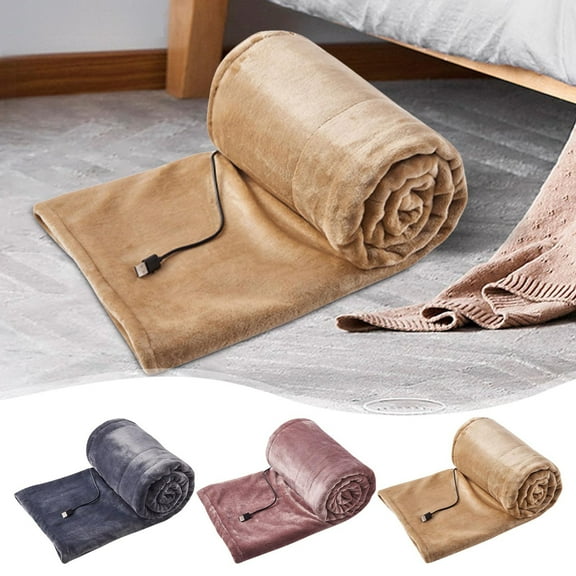 CVLNCYCLING Clearance Heated Blankets Queen Clearance,Winter Soft Flannel Electric Blanket ,USB Blanket Heating Low Voltage Mattress Non Leakage Blanket Temperature Regulation Thickening 160x85cm