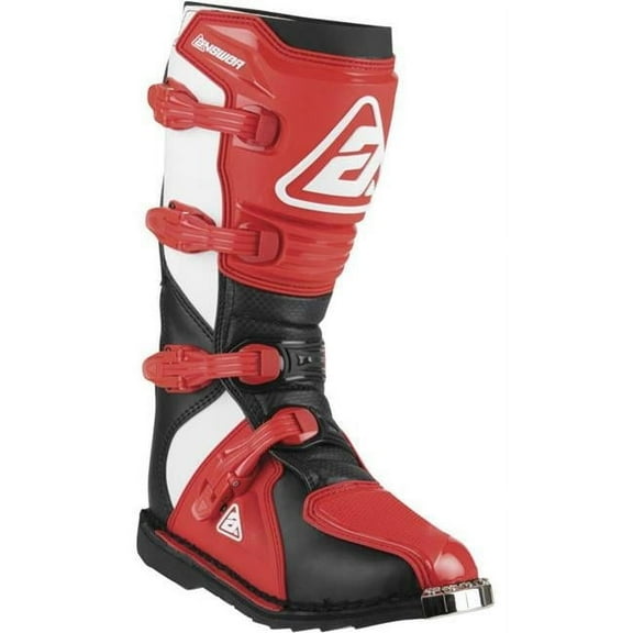 Answer AR1 Mens MX Offroad Boots Black/Red/White 7 USA