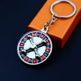 thumbnail image 4 of Wheel Keychain Alloy Keychain Round Roulette Keyring Unique Interactive Key Holder Jewelry Gift, 4 of 8