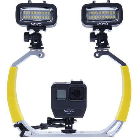 Movo XL Diving Rig Bundle with Waterproof LED Lights - Compatible GoPro HERO3, HERO6, HERO8, HERO9, and DJI Osmo Action Cam - Scuba Accessories for Underwater Camera - Walmart.com