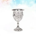 thumbnail image 3 of Zoyueyie Shot Glass Metal Goblet Vintage Egyptian Shot Glass Goblet Cocktail Glass For Home Bar Wedding Party Supplies Silver, 3 of 10