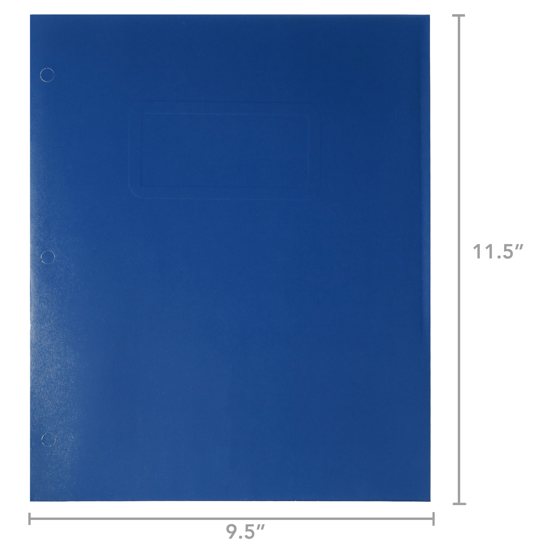 Carpeta de papel Pen+Gear azul tamaño carta con 2 bolsillos 4