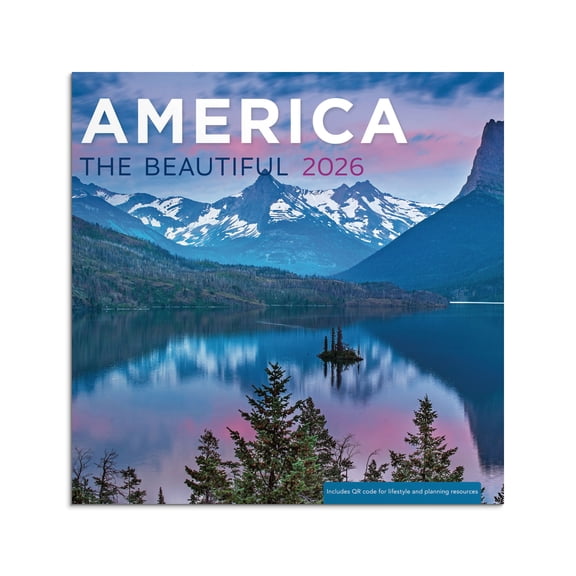 DaySpring Monthly Calendar Mini (7"x7") America the Beautiful 12 Month Jan 2026