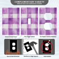 thumbnail image 3 of Yayeee Blank Wall Plate Cover 1-Gang 4.5"x2.7" Home Unused Decorative Outlet, Purple and White Pattern, 3 of 7