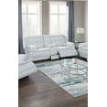thumbnail image 6 of Light Grey Corduroy Upholstered Padded Manual Motion Sofa w Fold Down Table Loveseat Console Glider Recliner 3pc Sofa Set, 6 of 10