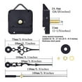 thumbnail image 5 of jesticaly Wall-mounted Clock Movement Kit Stylish Accurate Square Mechanism Part, 5 of 5