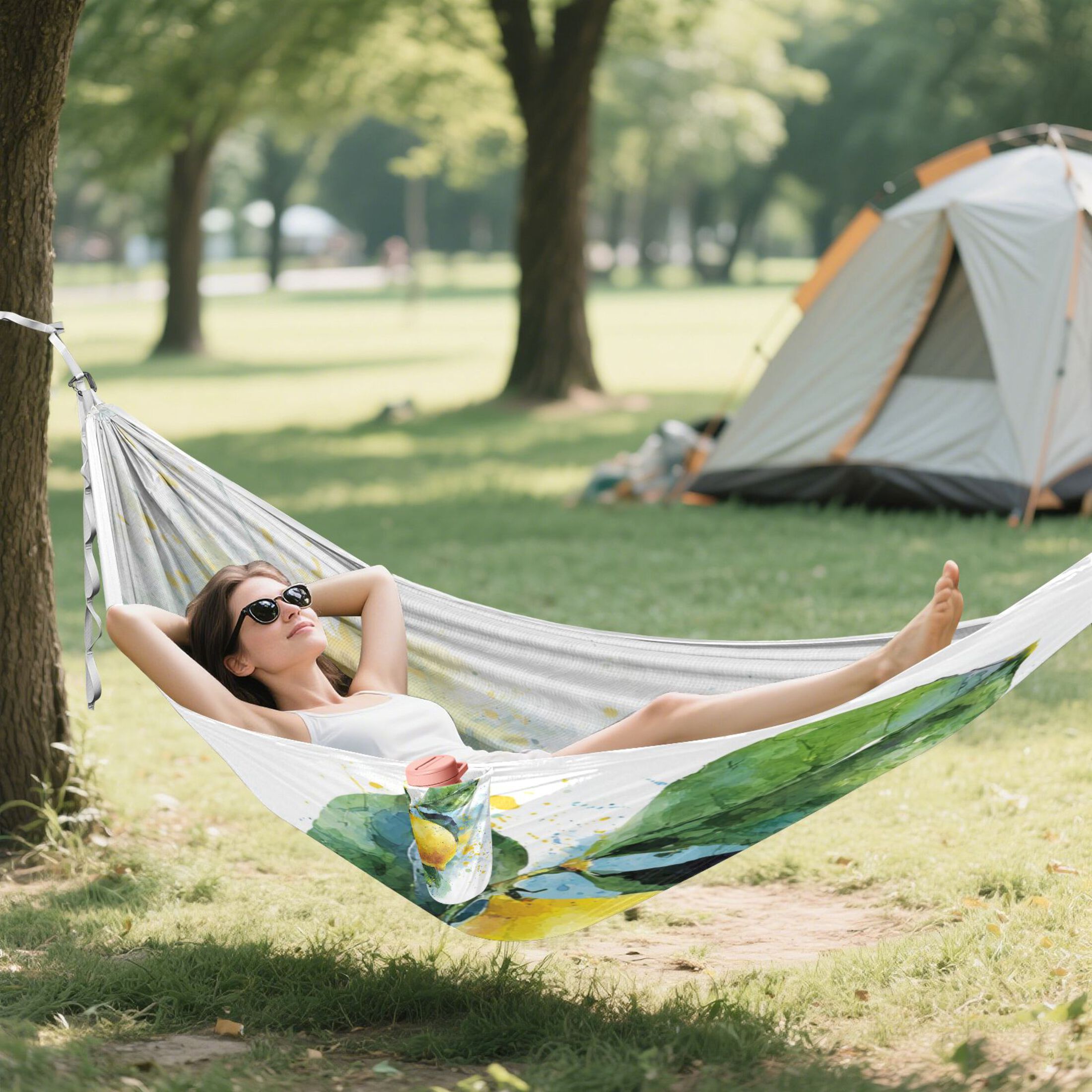 Hammock Camping Hammock Nylon Portable Hammock Travel Camping Hammock Lemon