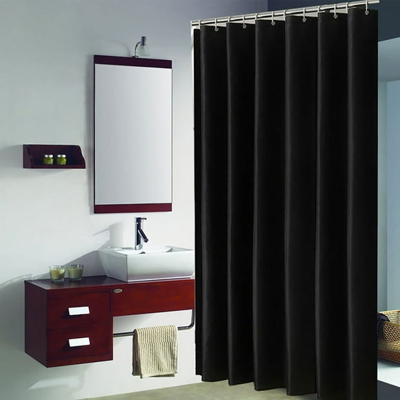 Boovnll Premium Shower Curtain, Gray Shower Curtain Fabric Plain Color Thickened and Polyester Bathroom Partition Curtains and Door Curtains, Shower Curtain Liner, Shower Curtains