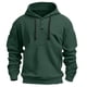thumbnail image 4 of Sudadera con capucha para hombre, color liso, a la moda, con bolsillo, botón, cordón, informal, deportiva, de manga larga, cárdigan con capucha, sudadera para hombre, blusa de poliéster, 4 of 5