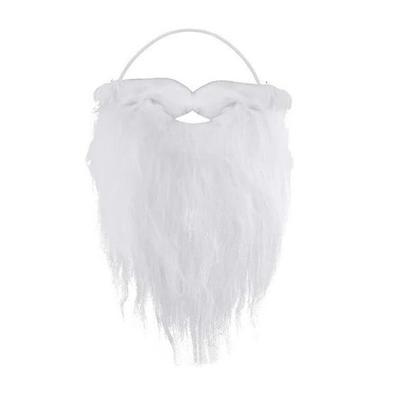 Bwiyojiz Home Decor Christmas Decorations Decoration Santa Claus Beard Eight Character Adult White Fake, Gifts for Family, White