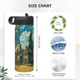 thumbnail image 4 of Sikiie Impressionist Village Sky Print 18OZ Insulated Straw Cup, Portable Leak-proof Sports Water Bottle, Stainless Steel Water Cup Suitable for Home and Outdoor, 4 of 8