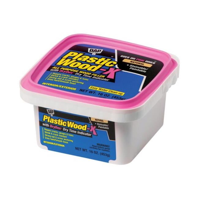 DAP 00542 16 oz Plastic Wood X Stainable Wood Filler, Natural