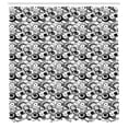 thumbnail image 2 of Ambesonne Abstract Shower Curtain, Circles Dots Modern, 69"Wx84"L, Grey Black White, 2 of 4